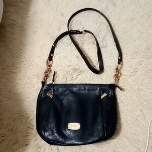 Michael Kors Black Leather Crossbody Bag